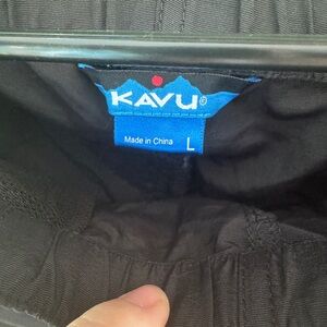 Kavu Black Elastic Waist Shorts